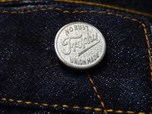 TROPHY CLOTHING ”Brat Style Narrow Denim” (INDIGO) - OLD TROPHY CLOTHING ”Brat Style Narrow Denim” (INDIGO) - OLD