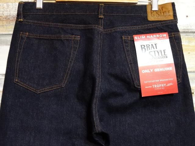 TROPHY CLOTHING ”Brat Style Narrow Denim” (INDIGO) - OLD TROPHY CLOTHING ”Brat Style Narrow Denim” (INDIGO) - OLD