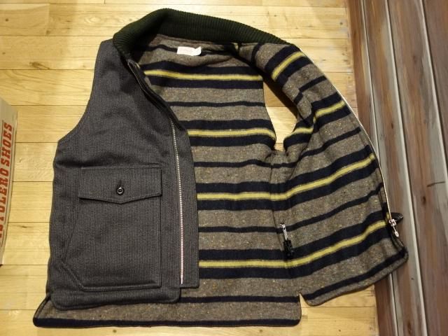 TROPHY CLOTHING ”COVERT PIQUE STORM VEST”(GRAY) - OLD STAND UP TROPHY CLOTHING ”COVERT PIQUE STORM VEST”(GRAY) - OLD STAND UP