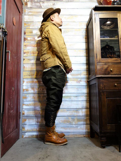 FREEWHEELERS ”TIMBER BEAST”COAT（YARN-DYED YELLOW BROWN） - OLD