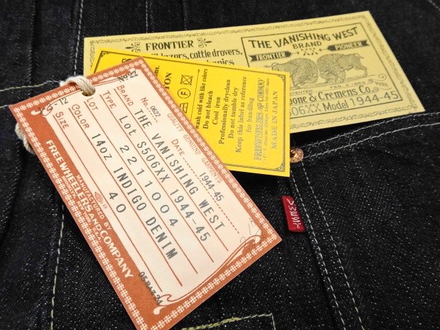 FREEWHEELERS 2022s ”Lot S506XX 1944-45” JACKET（14oz INDIGO DENIM