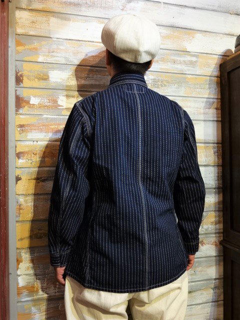 FREEWHEELERS IRONALLS ”Lot100 WABASH STRIPE JACKET”（INDIGO WABASH 