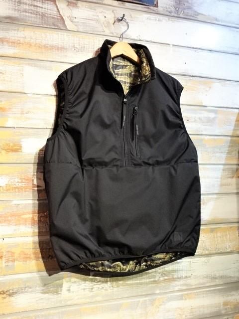 FREEWHEELERS ”QUICK STRIKE” REVERSIBLE VEST（BLACK×TIGER STRIPE ...