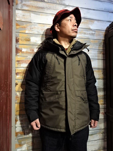 FREEWHEELERS ”ALL-WEATHER LOFT PARKA”（DARK DRAB×BLACK） - OLD