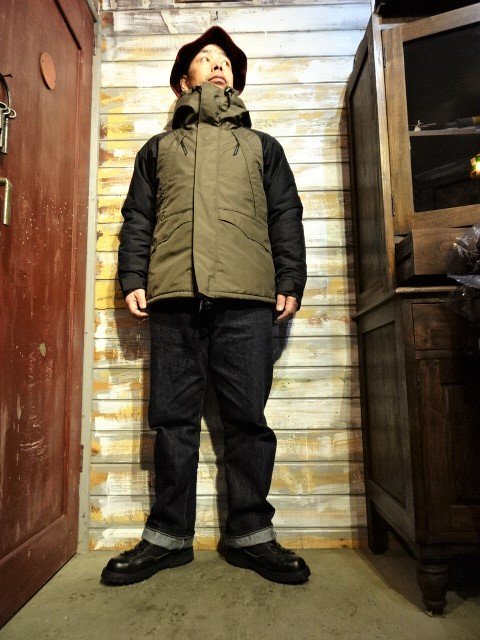 FREEWHEELERS ”ALL-WEATHER LOFT PARKA”（DARK DRAB×BLACK） - OLD