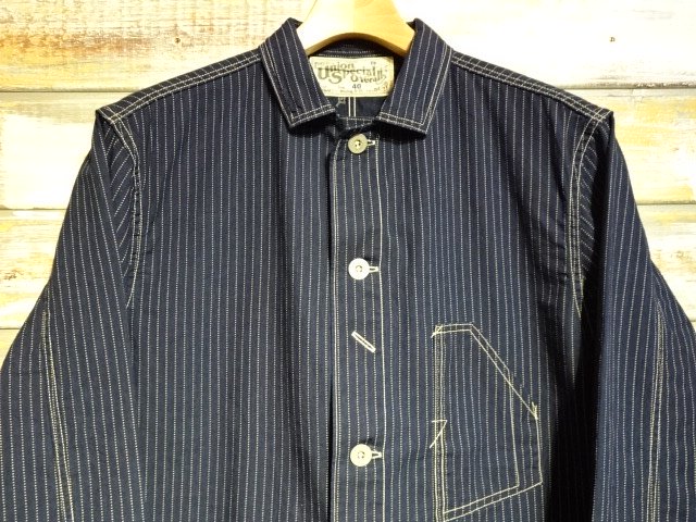 FREEWHEELERS ”WIGWAG”WORK JACKET（INDIGO WABASH STRIPE） - OLD STAND UP