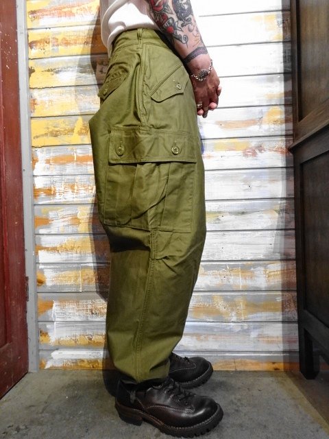 FREEWHEELERS ”JUNGLE FATIGUES” TROPICAL TROUSERS（OLIVE） - OLD