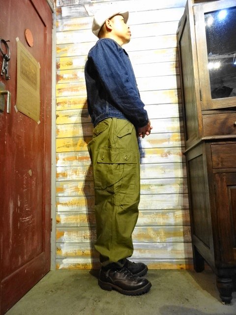 FREEWHEELERS ”JUNGLE FATIGUES” TROPICAL TROUSERS（OLIVE） - OLD