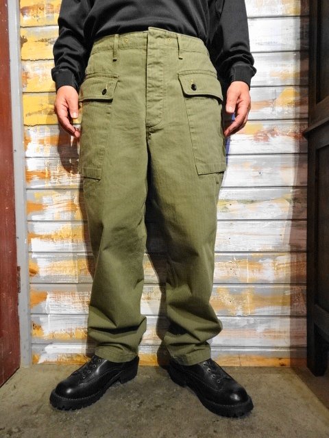 FREEWHEELERS ”U.S.M.C DEVIL DOG” M-1944 TROUSERS（OLIVE） - OLD STAND UP