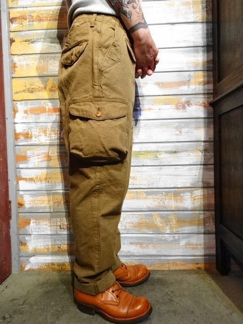 FREEWHEELERS ”TIMBER CRUISER” TROUSERS （KHAKI） - OLD STAND UP