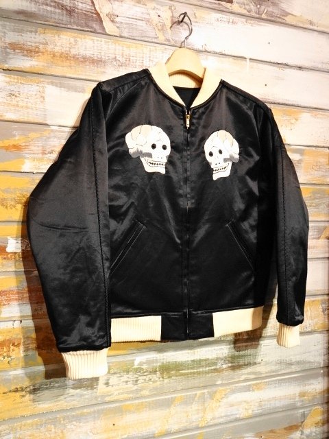 Dapper’s LOT1589 15th Anniv. Limited Edition ”Skull Bone Souvenir  Jacket”（BLACK×OFF WHITE） - OLD STAND UP