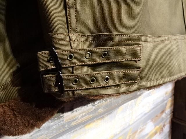 FREEWHEELERS ”S-3” WINTER FLYING JACKET （DARK KHAKI GREEN