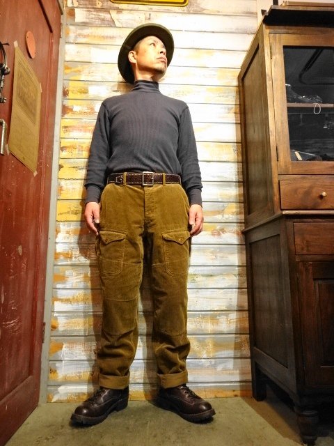 FREEWHEELERS ”LUMBERJACK” TROUSERS （CAMEL） - OLD STAND UP