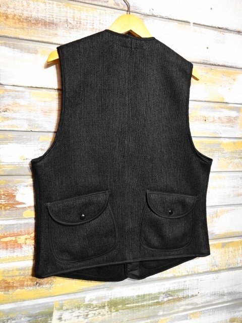 FREEWHEELERS ”Bridgeport” VEST（CHARCOAL BLACK GRAIN） - OLD STAND UP