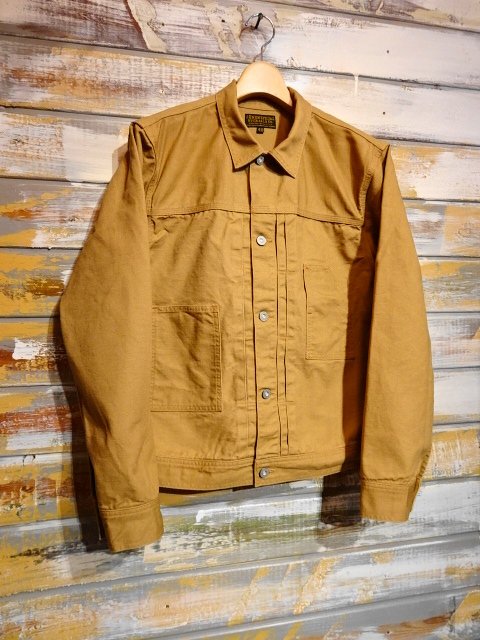 FREEWHEELERS ”GLAZIER” WORK JACKET （YELLOW BROWN） - OLD STAND UP