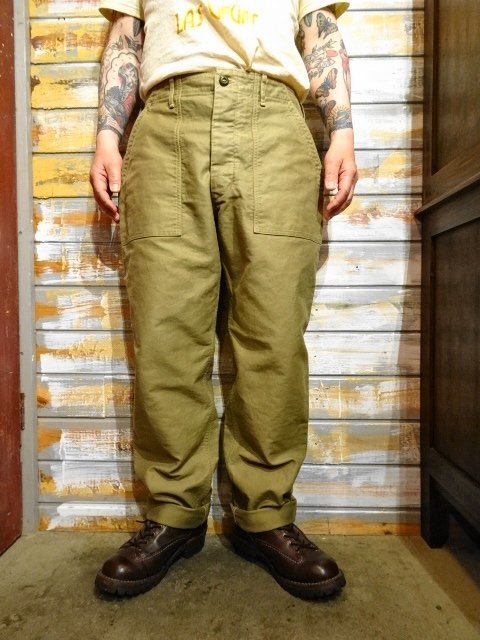 FREEWHEELERS ”MILITARY UTILITY TROUSERS” （KHAKI BEIGE） - OLD