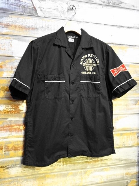 FREEWHEELERS ”LOVE IT UP” S/S SHIRT（BLACK×OFF-WHITE） - OLD STAND UP