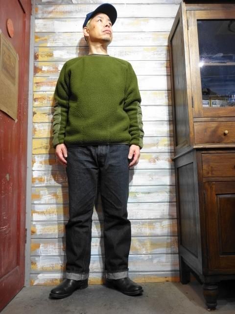 FREEWHEELERS ”TUNDORA” CREW NECKED SHIRT （OLIVE DRAB