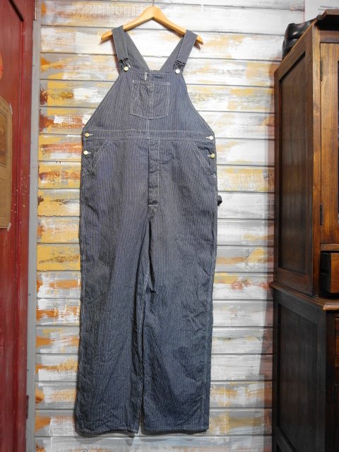 Dapper's 【DURA-BILT】 ”OVERALLS” 26-HB （8oz PIN STRIPE） - OLD STAND UP