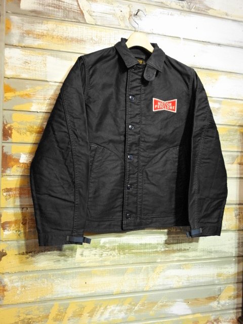 FREEWHEELERS ”SCREAMING EAGLE” DECK WORKER JACKET（NAVY） - OLD STAND UP