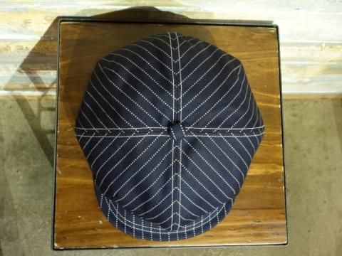FREEWHEELERS ”Cassady” CASQUETTE （INDIGO WABASH STRIPE） - OLD