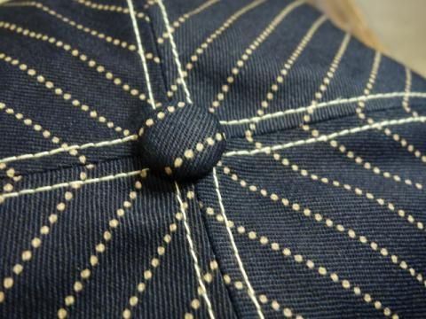 FREEWHEELERS ”Cassady” CASQUETTE （INDIGO WABASH STRIPE） - OLD