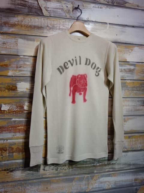 FREEWHEELERS ”USMC Devil Dog” CREW NECKED HYB WOOL KNIT