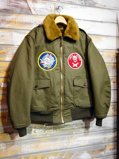 FREEWHEELERS ”V8 FLAT OUT” TYPE B-10（DARK OLIVE） - OLD