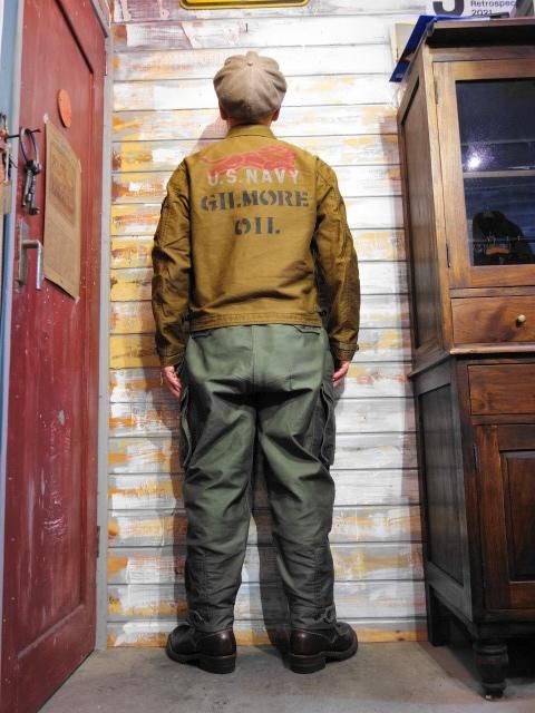 S-8 AVIATORS JACKET / GILMORE OIL CUSTOM MODEL / SEPIA BROWN