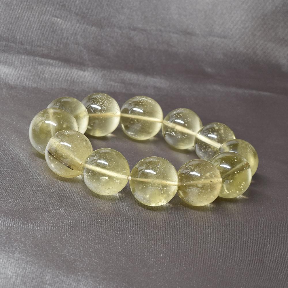 リビアングラス　14〜14.7㎜　ブレスレット　№1 リビアングラス 14〜14.7㎜ ブレスレット №1 リビアングラス 14