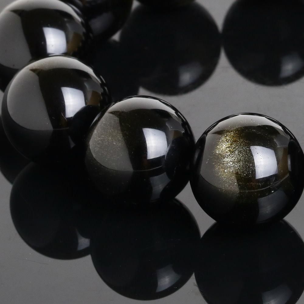 高品質！ゴールデンオブシディアンのブレスレット 楽天市場】ゴールデンオブシディアン 高品質 ブレスレット 8mm