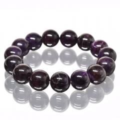 鑑別書付] スギライト ブレスレット 15mm #FB255 - プレミアム