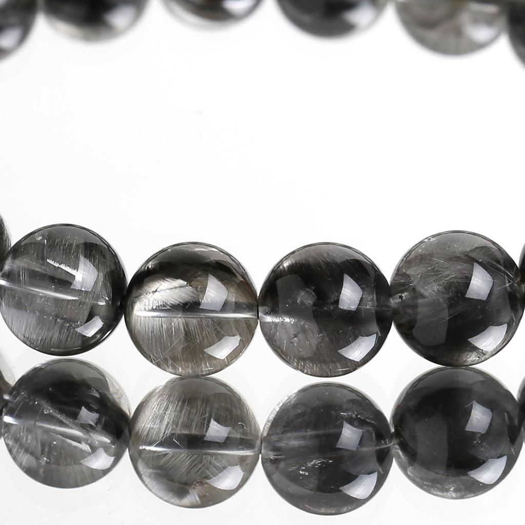プレミアムプラチナルチルクォーツ 14.5mm～15mm玉 ブレスレット