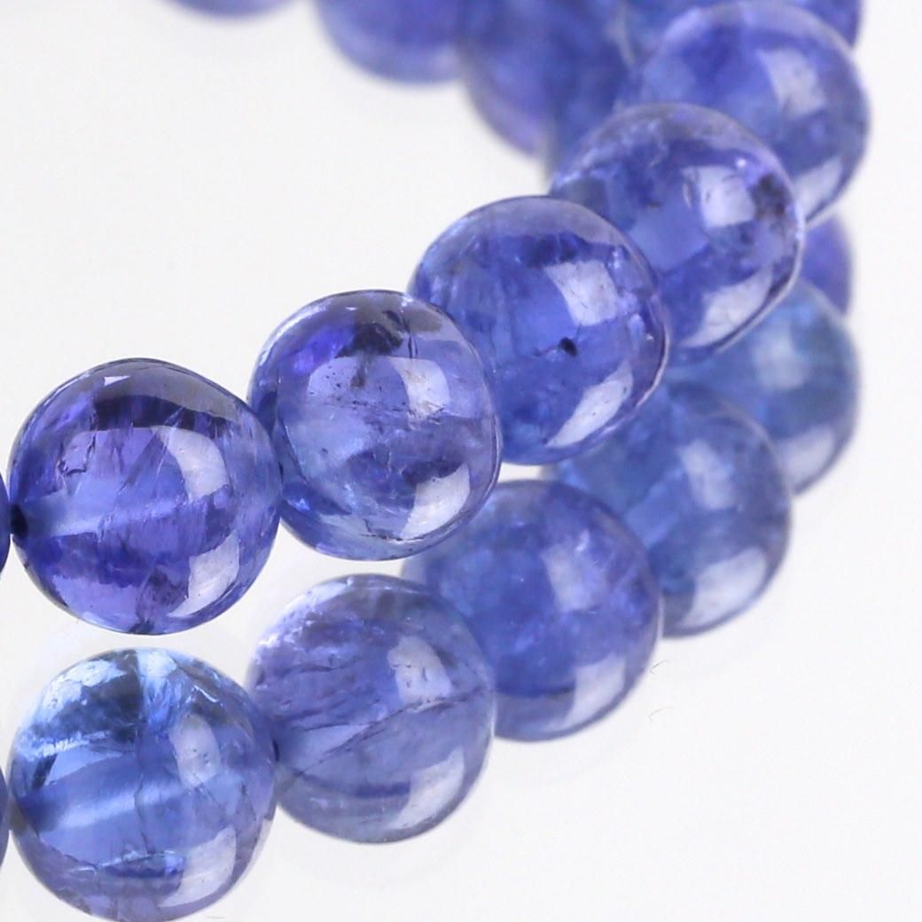 高品質] タンザナイト ブレスレット 8.5mm #CHB125 - プレミアム天然石