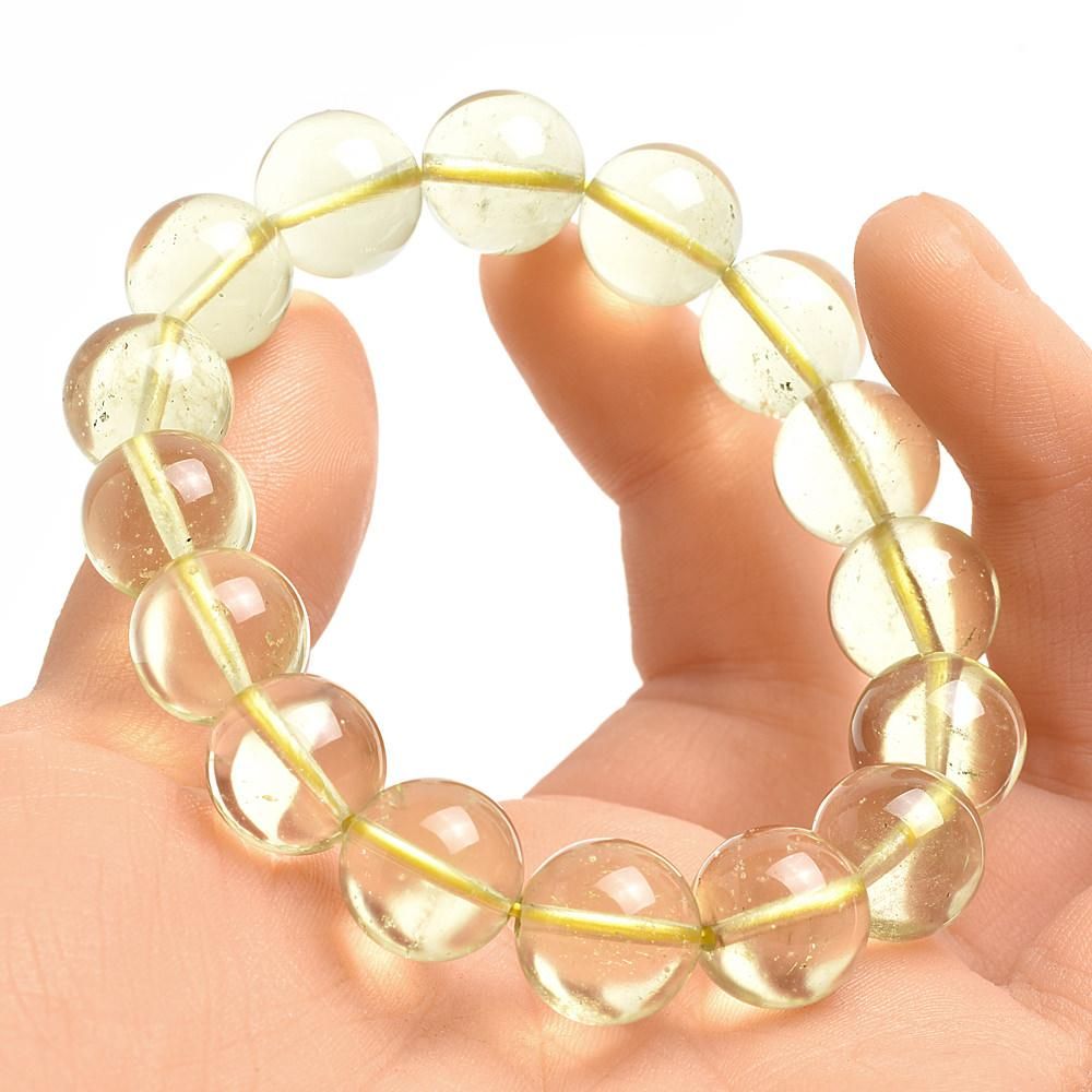究極][鑑別書付]リビアングラス ブレスレット 13mm #HC322 一点