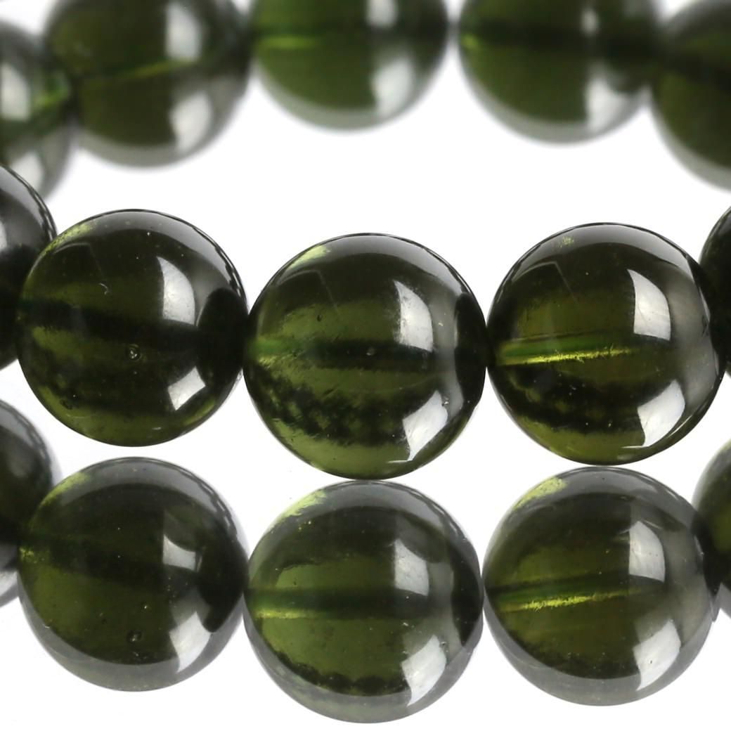 プレミアム] モルダバイト ブレスレット 12.5mm #HC343 【鑑別