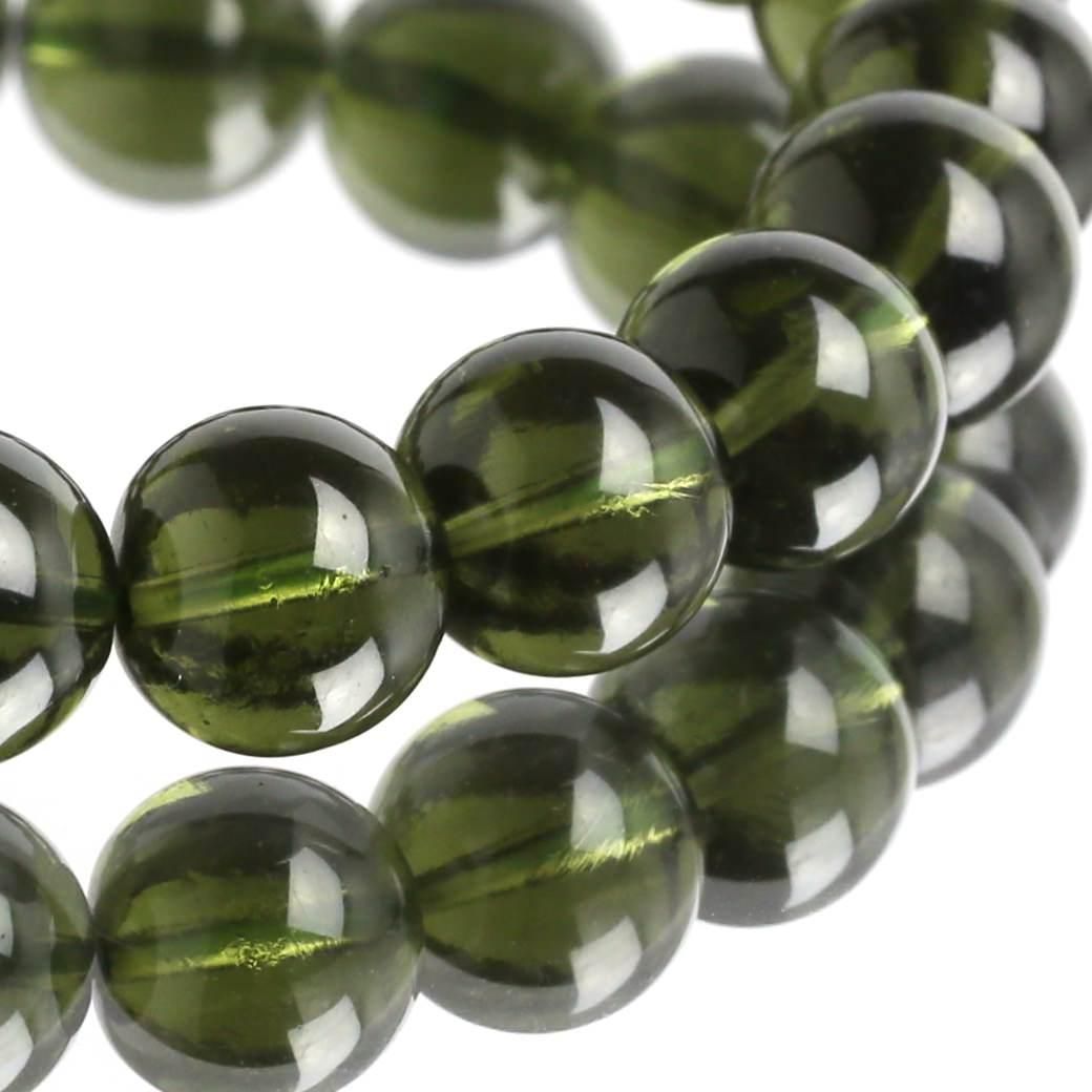 【10ミリアップ】モルダバイト　ブレスレット 10ミリアップ】モルダバイト ブレスレット 1点物】極上SA級