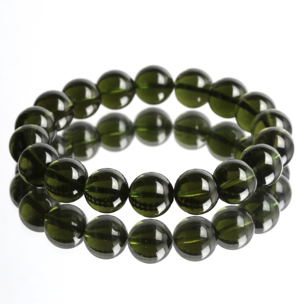 プレミアム] モルダバイト ブレスレット 11mm #HC349 【鑑別書付