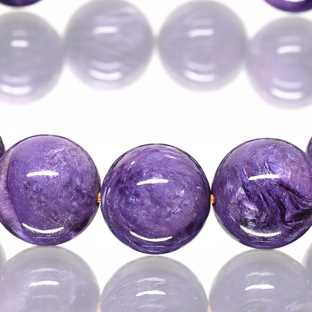 プレミアム] チャロアイトブレスレット 12mm #DB040 - プレミアム