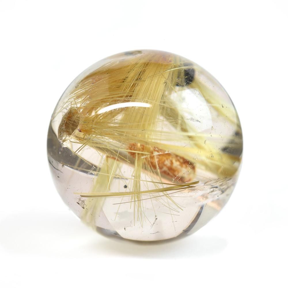 ゴールドルチルクォーツ ビーズ 12.5mm #BZ258 - プレミアム