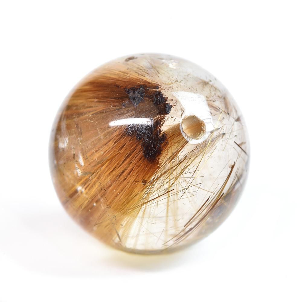 天然石ルチルクォーツ 大型タンブル 224グラム