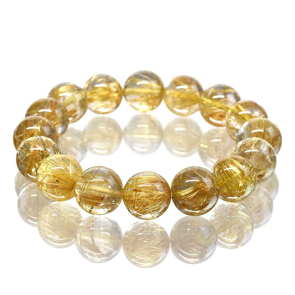 ルチルクォーツブレスレット13.5mm