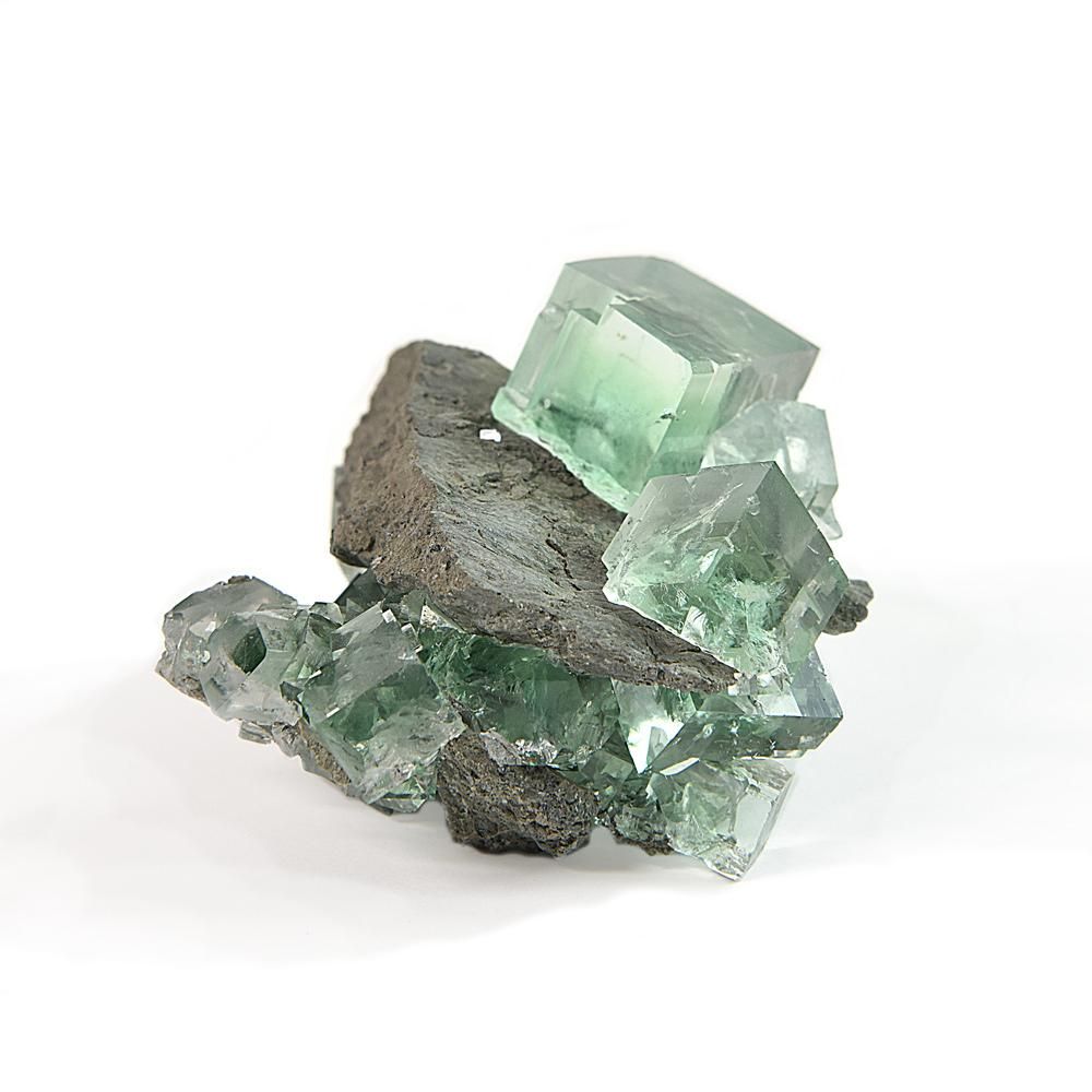 高品質✨満天にきらめく銀河 オイル入り フローライト原石 高