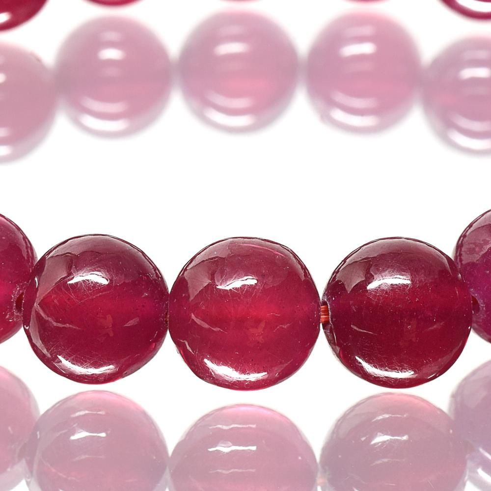 プレミアム] ルビー ブレスレット 10mm #KC580 - プレミアム