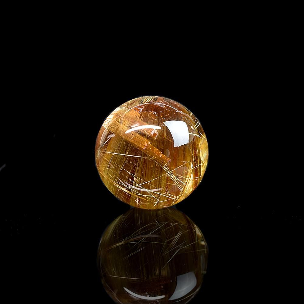 タイチンルチルクォーツ 丸玉 20mm #JL011 - プレミアム天然石