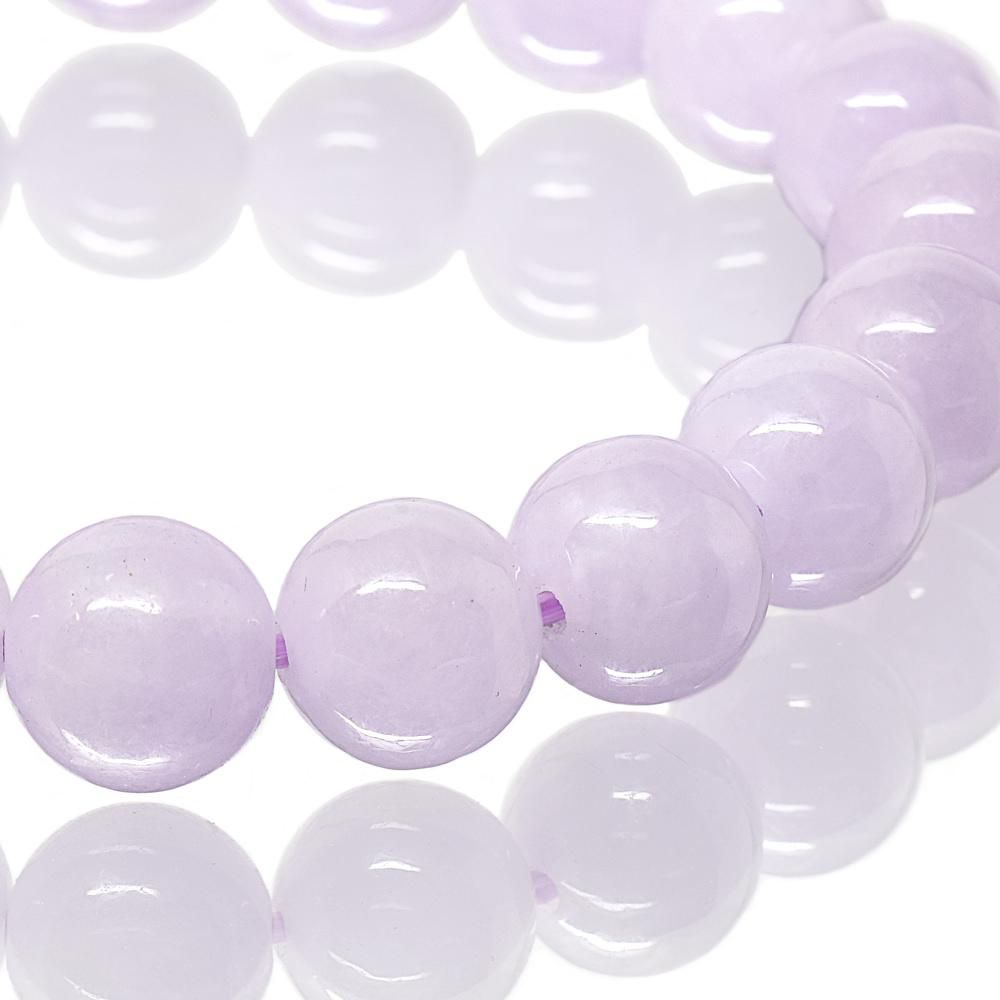 翡翠 ラベンダー11mm ブレスレット ラベンダー翡翠 ブレスレット 12.5mm 18cm 天然石