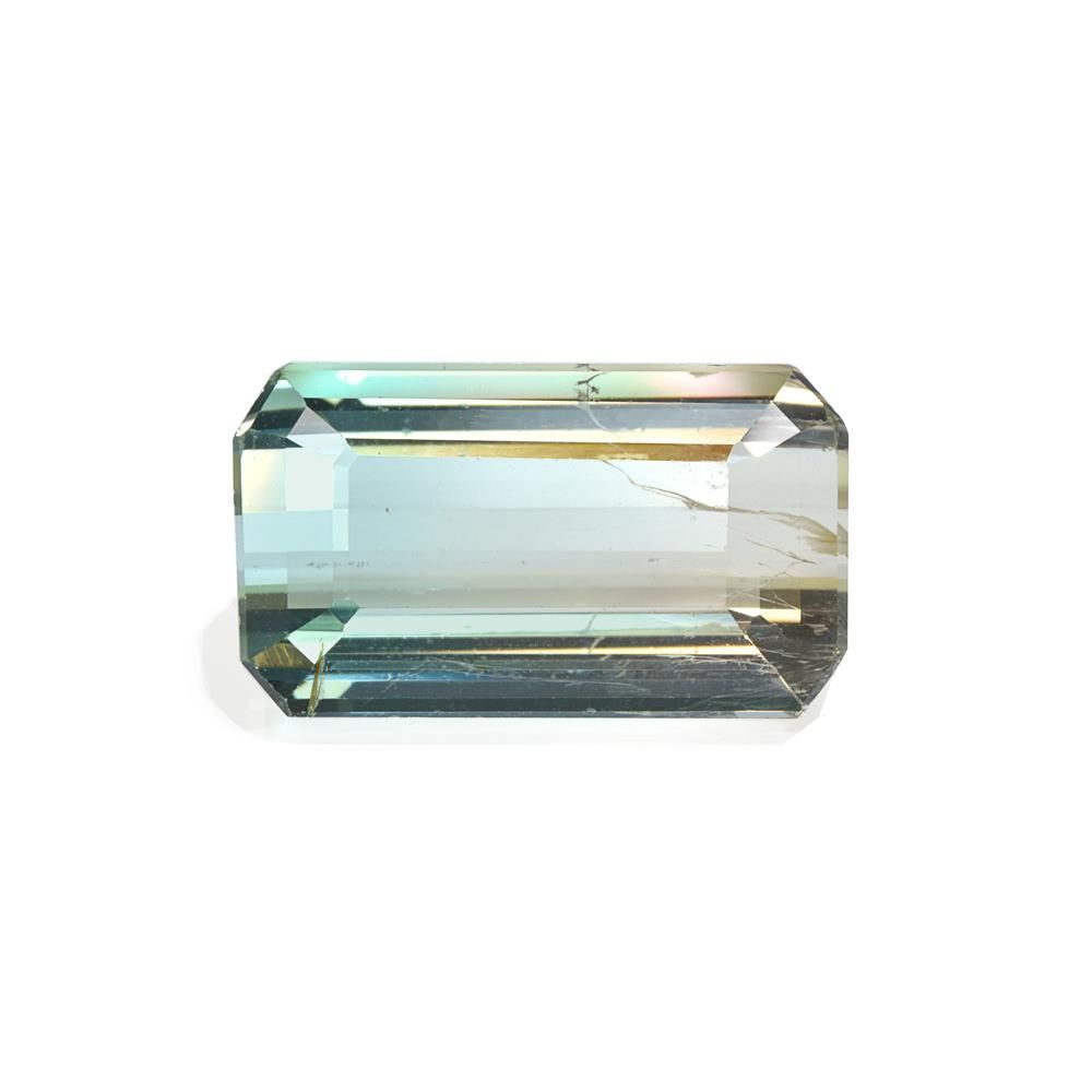 天然 バイカラートルマリン ルース 1.536ct ステップカット ソ付き