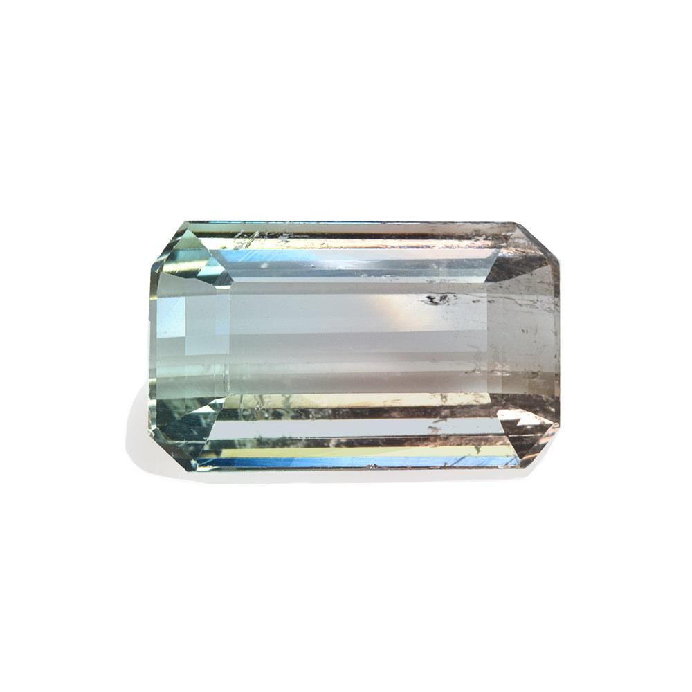 天然 バイカラートルマリン ルース 1.536ct ステップカット ソ付き