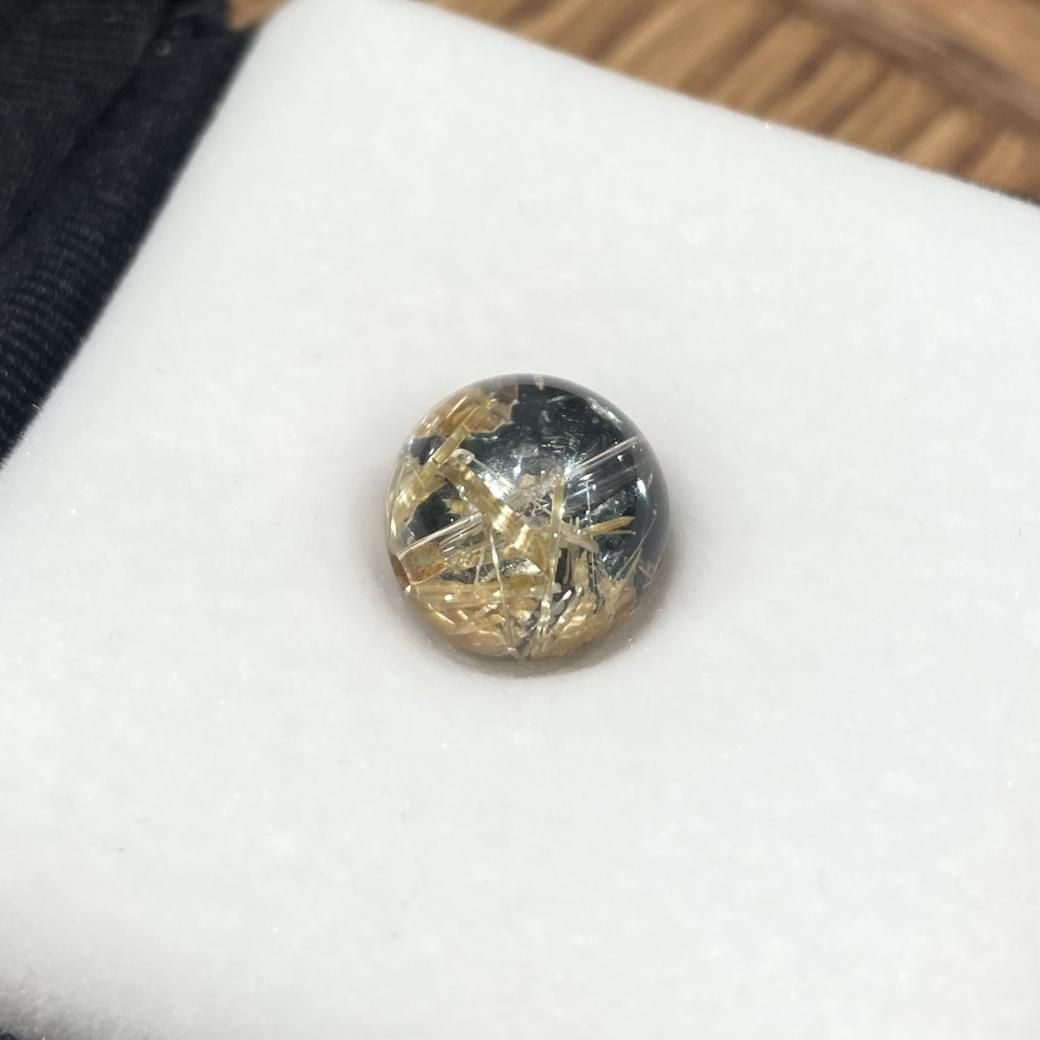 太陽放射ルチルクォーツ ビーズ 11.2mm #MD165 - プレミアム