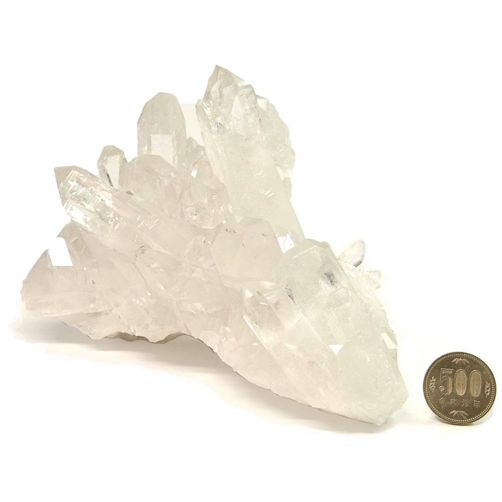 高品質] ゼッカデソウザ産水晶 クラスター 1490g #ME081 - プレミアム